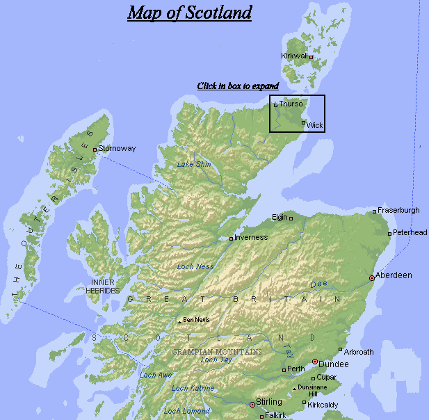 Map of Scotland